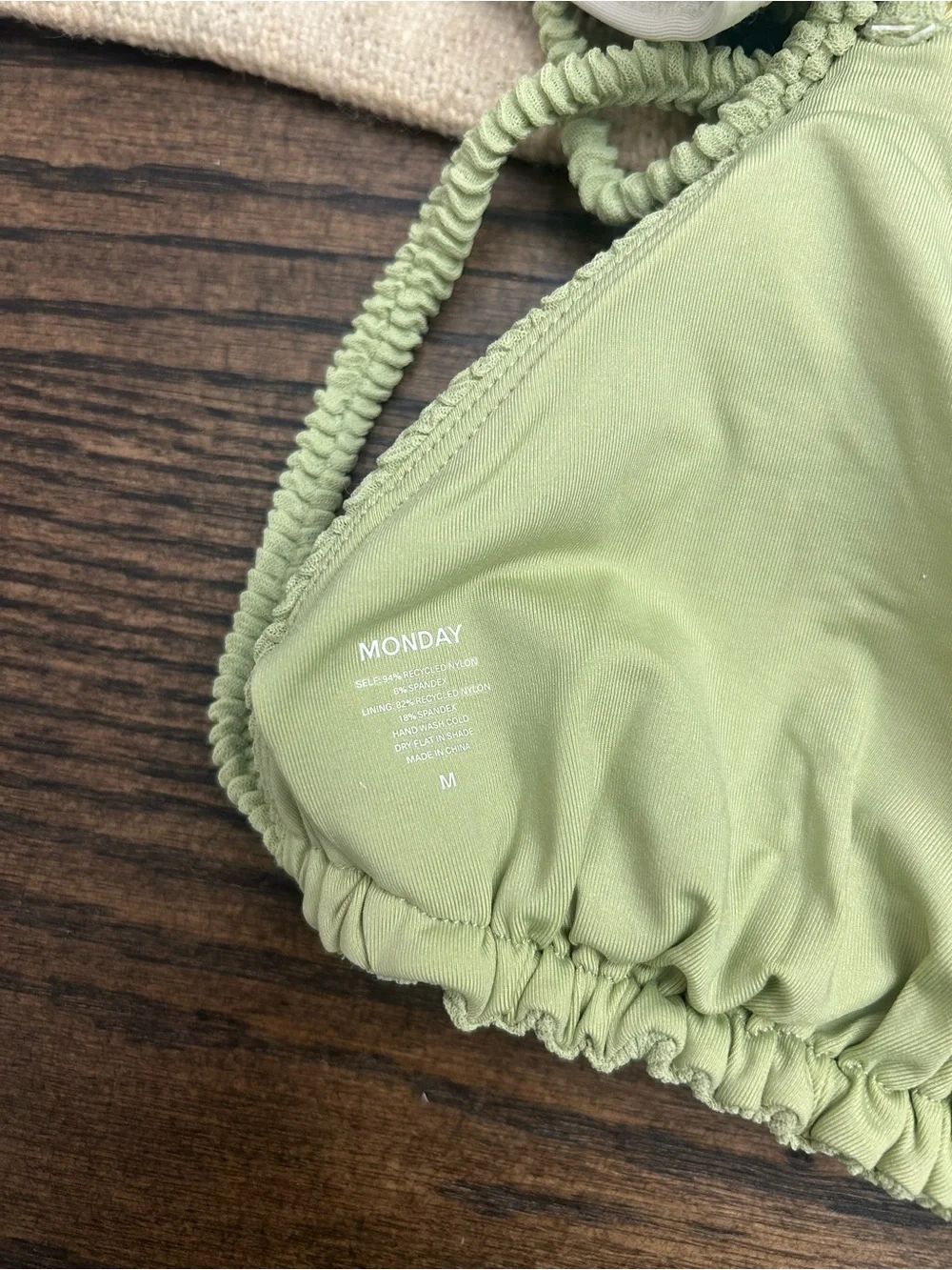 Monday Swimwear Avocado Crinkle Set